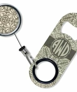 New 🎁 Bars Add Your Name - Mini Bottle Opener With Retractable Reel - Vintage Design 1 🔔