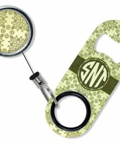 Budget 🎁 Bars Add Your Name - Mini Bottle Opener With Retractable Reel - Vintage Design 3 🎉