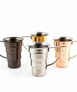 Brand new 🧨 Bars Color Options - Olea™ Multi Stepped Jigger With Handle 🛒