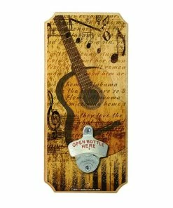Best reviews of 😀 Bars Acoustic Guitar - Wall Mounted Wood Plaque Bottle Opener 🔥