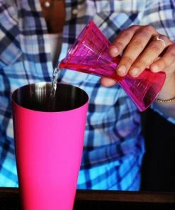 Budget 🌟 Bars Plastic Jiggers With Measuring Lines 😍 -Bars Sales Shop neon clear plastic jiggers bar use 800x