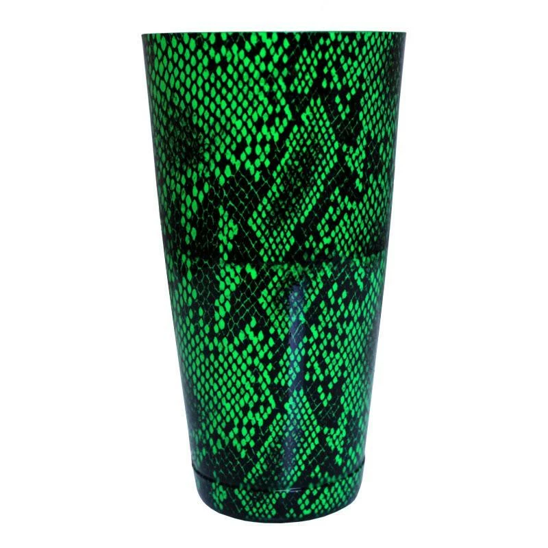 Discount ๐ Bars Printed Cocktail Shaker Tin - NEON Green Snake Skin - 28 Ounce Weighted โจ 1 Discount ๐ Bars Printed Cocktail Shaker Tin - NEON Green Snake Skin - 28 Ounce Weighted โจ