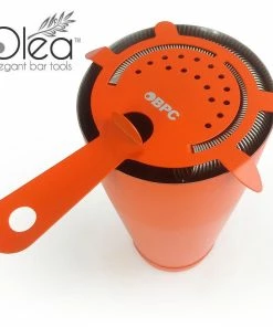 Coupon 😀 Bars Olea™ 4 Prong Cocktail Strainer - Metallic NEON Orange 🔔 -Bars Sales Shop neon orange olea 4p cocktail strainer bpc 1 800x