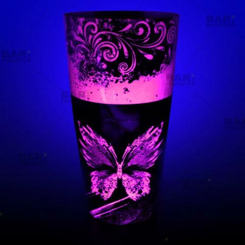 Deals π Bars Printed Cocktail Shaker Tin - NEON Pink Butterfly - 28 Ounce Weighted π 2 Deals π Bars Printed Cocktail Shaker Tin - NEON Pink Butterfly - 28 Ounce Weighted π - Image 2