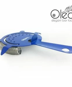 Best deal 🛒 Bars Olea™ 4 Prong Cocktail Strainer - Metallic NEON Blue 💯 -Bars Sales Shop olea 4p cocktail strainer neon blue bpc 3 800x