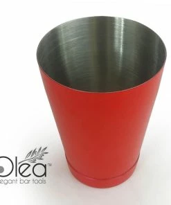 Outlet 🥰 Bars Olea™ NEON Cocktail Shaker - 16oz Weighted - Metallic Red 🤩 -Bars Sales Shop olea cocktail shaker 16oz neon red bpc 1 800x