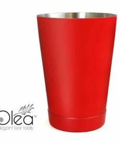 Outlet 🥰 Bars Olea™ NEON Cocktail Shaker - 16oz Weighted - Metallic Red 🤩