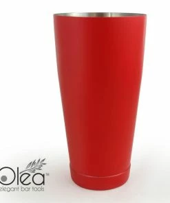 Buy 👏 Bars Olea™ NEON Cocktail Shaker - 28oz Weighted - Metallic Red 🤩