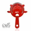 Top 10 😉 Bars Olea™ 4 Prong Cocktail Strainer - Metallic NEON Red 🎉