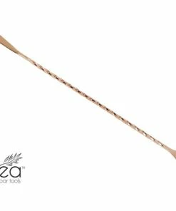 Hot Sale 😍 Bars Olea™ Bar Spoon - Copper Plated With Bent Tip (30cm) ⭐ -Bars Sales Shop olea copper bar spoon bent tip 30 7 800x