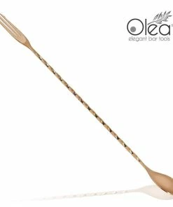 Top 10 ✨ Bars Olea™ Bar Spoon - Copper Plated With Trident Fork Tip (30cm) 👏