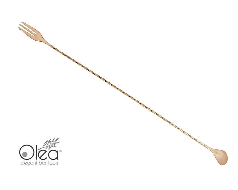 Deals 😉 Bars Olea™ Bar Spoon - Copper Plated With Trident Fork Tip (50cm) ⌛ 3 Deals 😉 Bars Olea™ Bar Spoon - Copper Plated With Trident Fork Tip (50cm) ⌛ - Image 3