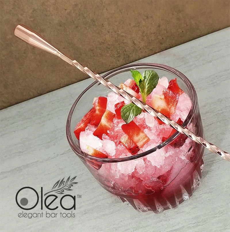 Wholesale ๐ Bars Oleaโข Bar Spoon - Copper Plated With Weighted Tip (30cm) ๐ 2 Wholesale ๐ Bars Oleaโข Bar Spoon - Copper Plated With Weighted Tip (30cm) ๐ - Image 2