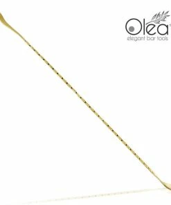 Outlet 🤩 Bars Olea™ Bar Spoon - Gold Plated With Bent Tip (50cm) 😀