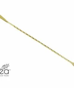 Budget 🔔 Bars Olea™ Bar Spoon - Gold Plated With Bent Tip (30cm) ❤️ -Bars Sales Shop olea gold bar spoon bent tip 30 7 800x