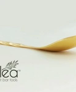 Brand new 🧨 Bars Olea™ Bar Spoon - Gold Plated With Weighted Tip (40cm) 🌟 -Bars Sales Shop olea gold bar spoon bent tip 5 6 800x