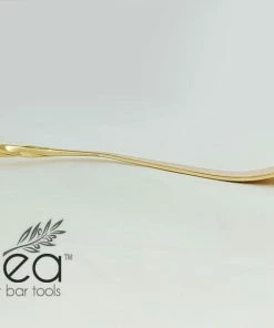 Budget 🔔 Bars Olea™ Bar Spoon - Gold Plated With Bent Tip (30cm) ❤️ -Bars Sales Shop olea gold bar spoon bent tip 6 2 800x