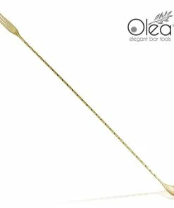Flash Sale 🥰 Bars Olea™ Bar Spoon - Gold Plated With Trident Fork Tip (50cm) 😍