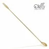 Best Sale ❤️ Bars Olea™ Bar Spoon - Gold Plated With Trident Fork Tip (40cm) ❤️