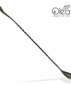 Top 10 ⭐ Bars Olea™ Bar Spoon - Gunmetal Plated With Bent Tip (30cm) 🔥
