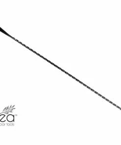 New 😉 Bars Olea™ Bar Spoon - Gunmetal Plated With Bent Tip (40cm) ⭐ -Bars Sales Shop olea gunmetal bar spoon bent tip 40 7 800x
