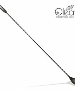 Cheap 🎁 Bars Olea™ Bar Spoon - Gunmetal Plated With Trident Fork Tip (50cm) 🤩