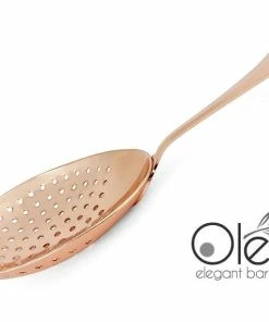 Best Pirce ⭐ Bars Olea™ Julep Cocktail Strainer (Copper Plated) 🔔 -Bars Sales Shop olea julep strainer copper plated bpc 2 800x