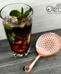 Best Pirce ⭐ Bars Olea™ Julep Cocktail Strainer (Copper Plated) 🔔 -Bars Sales Shop olea julep strainer copper plated bpc 5 800x
