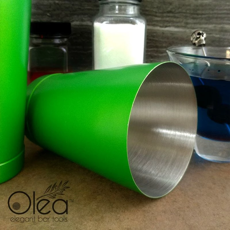 Discount 🌟 Bars Olea™ NEON Cocktail Shaker - 16oz Weighted - Metallic Green ❤️ 2 Discount 🌟 Bars Olea™ NEON Cocktail Shaker - 16oz Weighted - Metallic Green ❤️ - Image 2