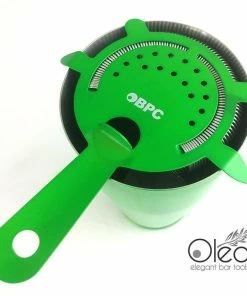 Hot Sale 😍 Bars Olea™ 4 Prong Cocktail Strainer - Metallic NEON Green 😍 -Bars Sales Shop olea neon green 4p strainer bpc 3 800x