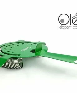 Hot Sale 😍 Bars Olea™ 4 Prong Cocktail Strainer - Metallic NEON Green 😍 -Bars Sales Shop olea neon green 4p strainer bpc 4 800x