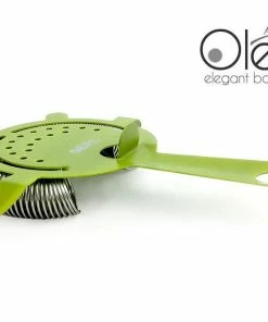 Deals ❤️ Bars Olea™ 4 Prong Cocktail Strainer - Metallic NEON Lime Green ⌛ -Bars Sales Shop olea neon lime green 4p strainer bpc 4 800x