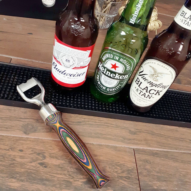 Flash Sale 🧨 Bars Bamboo Bottle Opener Rainbow 8.5" 🧨 2 Flash Sale 🧨 Bars Bamboo Bottle Opener Rainbow 8.5" 🧨 - Image 2