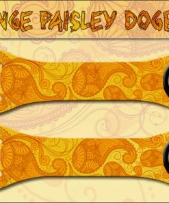 Outlet ๐ Bars Orange Paisley ๐ฆฎ Dog Bone Opener ๐