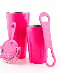 Flash Sale 🤩 Bars 4 Piece Bar Set With V-Rod® - Pink Glitter 🧨