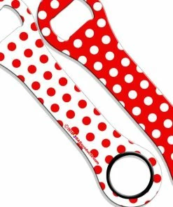 Hot Sale 🔥 Bars Polka Dot Series Kolorcoat™ 🐶 Dog Bone Bottle Opener 🧨 -Bars Sales Shop polka dots dog bone opener rdwht 800x
