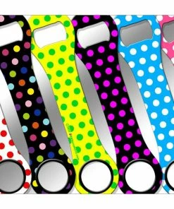 Hot Sale 🔥 Bars Polka Dot Series Kolorcoat™ 🐶 Dog Bone Bottle Opener 🧨