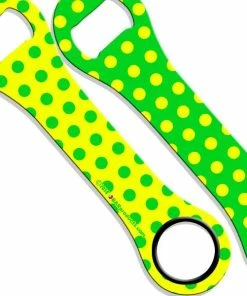 Hot Sale 🔥 Bars Polka Dot Series Kolorcoat™ 🐶 Dog Bone Bottle Opener 🧨 -Bars Sales Shop polka dots dog bone opener yelgrn 800x