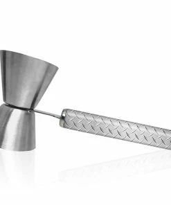 Flash Sale ๐ Bars Metal Plate Jigger With Printed Handle Design - .75oz X 1.25oz ๐