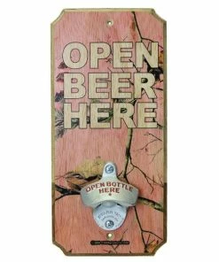 Brand new ✔️ Bars CAMO - Wood Plaque Wall Mounted Bottle Openers 🤩 -Bars Sales Shop realistic pink camo wood plaque opener 800x