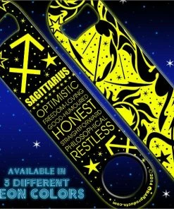 Flash Sale 😉 Bars Kolorcoat™ Zodiac Speed Bottle Opener - NEON - SAGITTARIUS ⭐