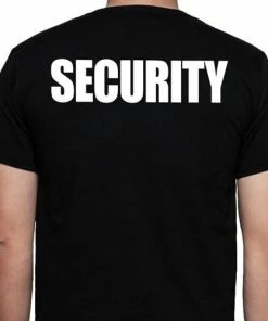 Cheapest 😀 Bars Security T-Shirt, Full Front & Back 🎉 -Bars Sales Shop security t shirt back 800x