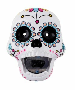 New 🌟 Bars Wallmount Skull Bottle Opener - Sugar Skull 😀