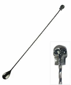 New 👏 Bars BarConic® Skull Bar Spoon - Gun Metal - 40 Cm 🤩