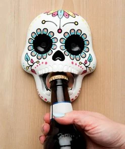 New 🌟 Bars Wallmount Skull Bottle Opener - Sugar Skull 😀 -Bars Sales Shop skull opener 2 800x