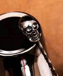 Coupon 🔔 Bars Skull Cocktail Set - Gun Metal 🔔 -Bars Sales Shop skull set scene3 800x