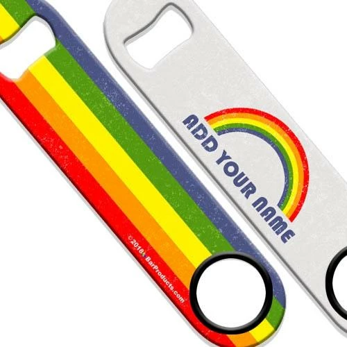 New 🔥 Bars ADD YOUR NAME Speed Bottle Opener - Retro Series - Rainbow 🔥 1 New 🔥 Bars ADD YOUR NAME Speed Bottle Opener - Retro Series - Rainbow 🔥
