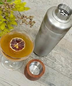 Discount 👍 Bars Stainless Steel 3 Piece Cocktail Shaker W/ Wood Cap - 26oz 🌟 -Bars Sales Shop ss cocktail shaker w wood cap 2 800x