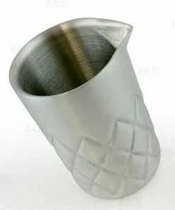 Outlet 😀 Bars BarConic® Mixing Pitcher - Stainless Steel Double Wall Diamond Pattern (500ml (17oz)) 🔥 -Bars Sales Shop ss diamond mixing glass bpc 4 800x