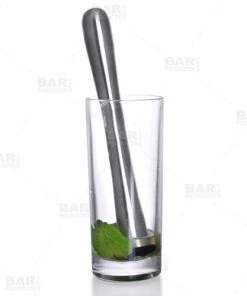 Best reviews of 🔔 Bars BarConic® Stainless Steel Slim Muddler With Black Tenderizer Head 🧨 -Bars Sales Shop stainless steel tender head muddler 800x